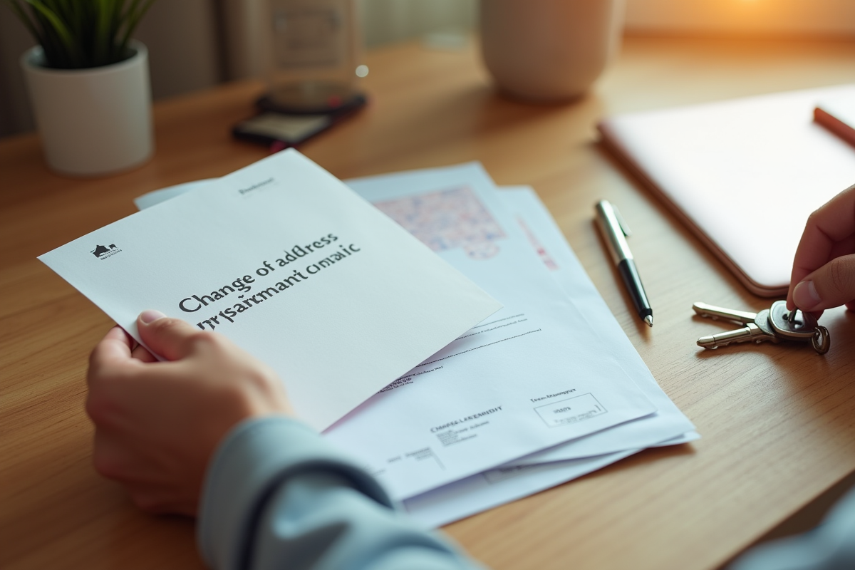 Mains tenant courrier changement d